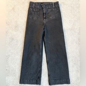 Anthropologie Cropped Black Jeans